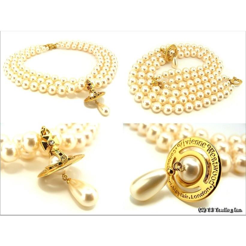 Vivienne Westwood 3連 ドロップ パール ネックレス ピアス Vivienne Westwood（ヴィヴィアンウエストウッド） ヴィヴィアン