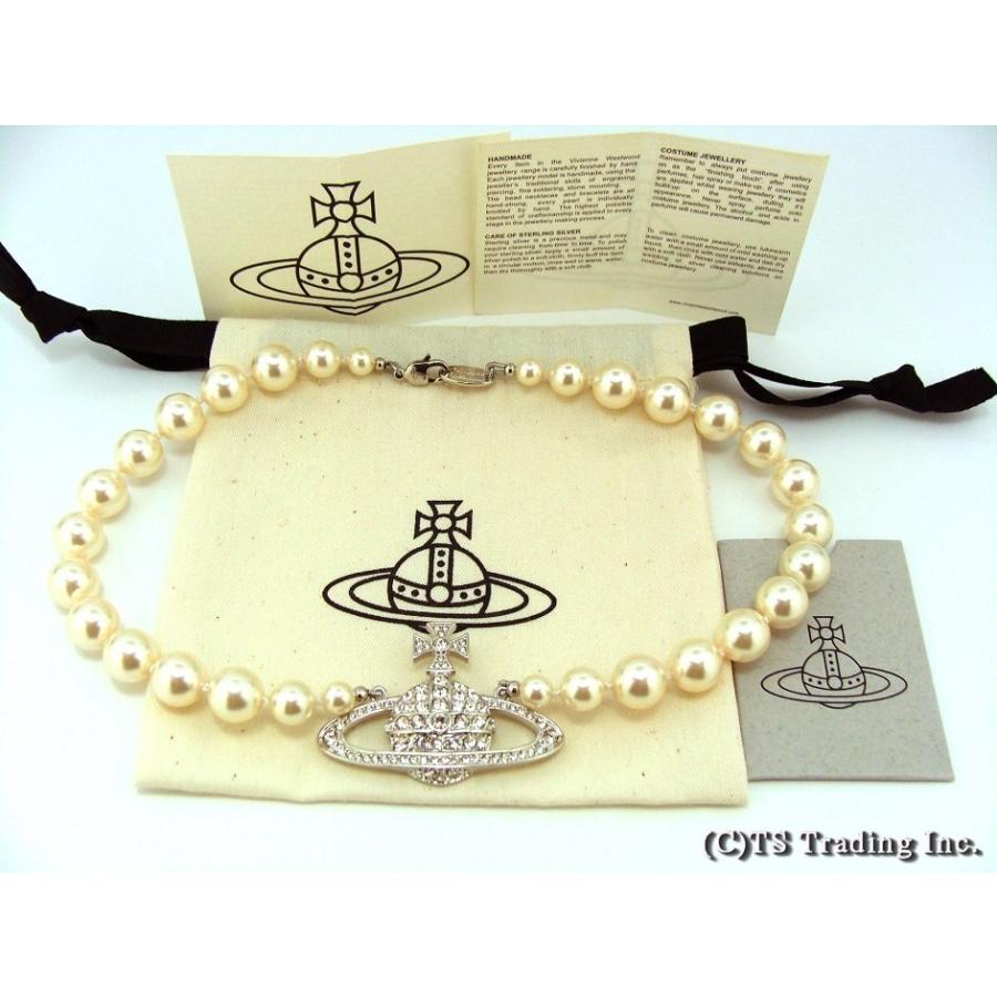 Vivienne Westwood 3連バスレリーフチョーカー THREE ROW PEARL BAS RELIEF チョーカー(シルバー)（レディース