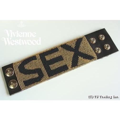 ヴィヴィアンウエストウッドVivienne Westwoodブレス ANGLOMANIA SEX Cuff Fully Beaded アングロマニア  SEXロゴ ブレス リストバンド