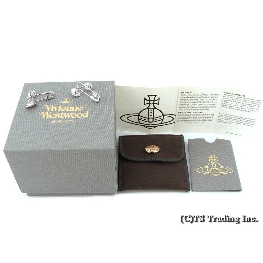 ヴィヴィアンウエストウッドVivienne Westwood Jubilee Safety Pin ＆ Drop Orb Pierced  Earrings 安全ピン ドロップ オーブ ジュビリー ピアス SV925