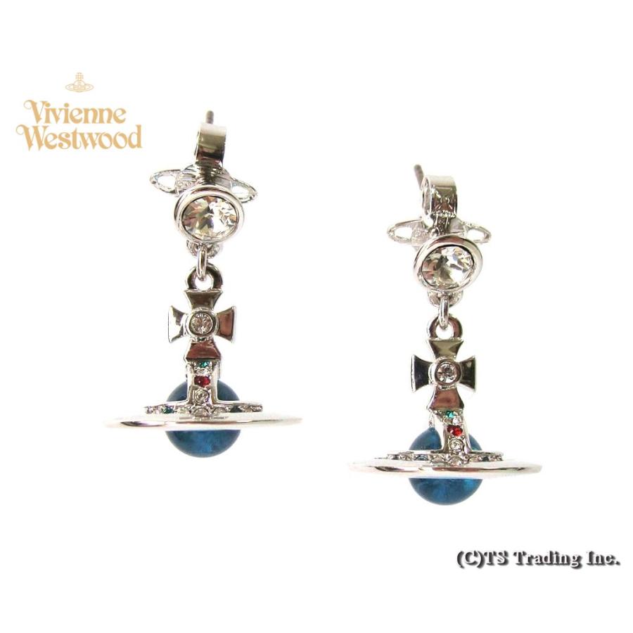 ヴィヴィアンウエストウッドVivienne Westwood ピアスイヤリング New Petite Orb Earrings 新 プチ オーブ  ピアス SV BLUE Multi :vwe-259:プラッツティーズYahoo!店 - 通販 - Yahoo!ショッピング