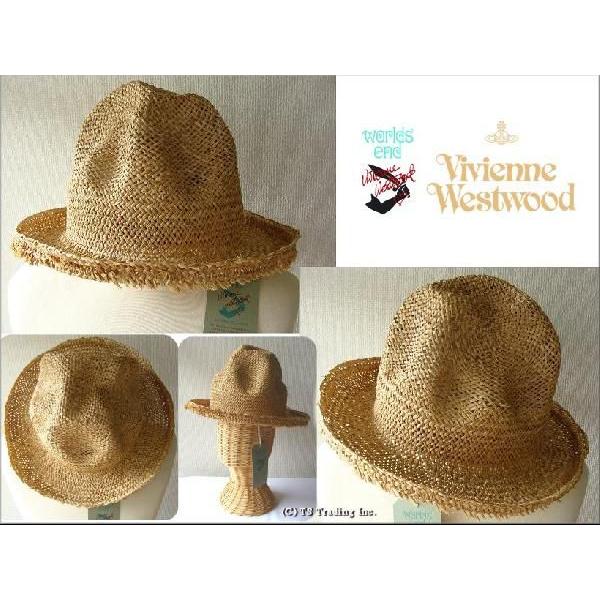 ヴィヴィアンウエストウッドワールズエンドVivienne Westwood Straw Mountain hat限定 麦わら・マウンテン ハット  (NAT)