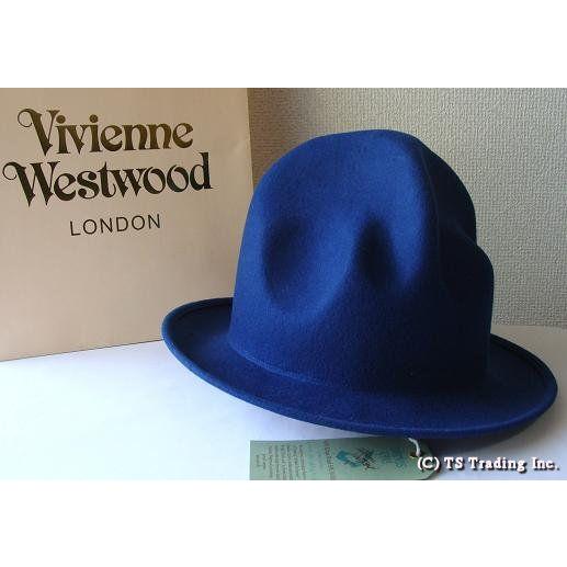 ヴィヴィアンウエストウッドワールズエンドVivienne Westwood Felt Mountain hat限定フエルト・マウンテン ハット(BL)　 ファレル ウィリアムス : vwh-3 : プラッツティーズYahoo!店 - 通販 - Yahoo!ショッピング