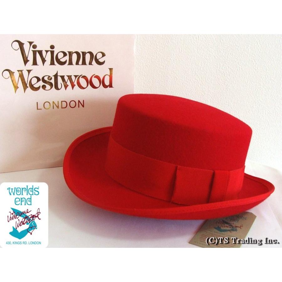 ヴィヴィアンウエストウッドワールズエンドVivienne Westwood Felt John-Bull hat限定フエルト  ジョンブルハット(RED) : vwh-36 : プラッツティーズYahoo!店 - 通販 - Yahoo!ショッピング