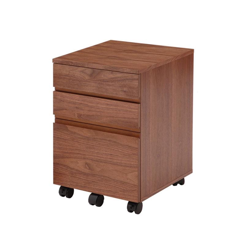 Walnut Desk Chest ウォールナット デスク チェスト W400mm ミッドセンチュリー オフィス 書斎 おしゃれ K-2315BR | ICHIBA
