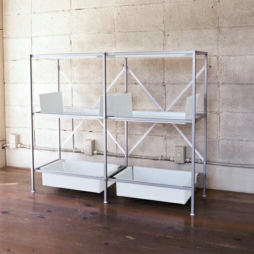 abode アボードICE アイス スチールラック用途に合わせて組み替えが可能なシェルフ間仕切り/DJブース/棚/収納/本棚/ |  | 01