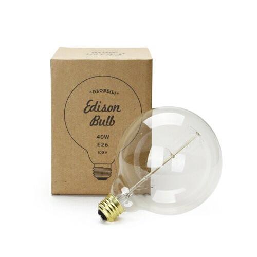 Edison Bulb “Globe (L)” 40W/60W/E26 エジソンバルブ "グローブ Lサイズ" エジソン電球 白熱電球 フィラメントが様々な形をしたタングステン電球｜play-d-play｜02