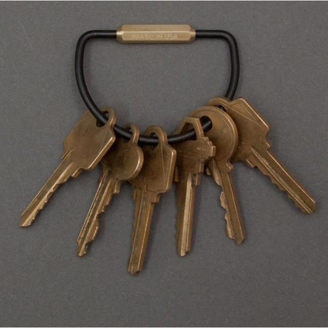 M&U Co. Dshape Key Ring Dシェイプキーリング Dシェイプ USA カギ キーホルダー 真鍮 ブルックリン