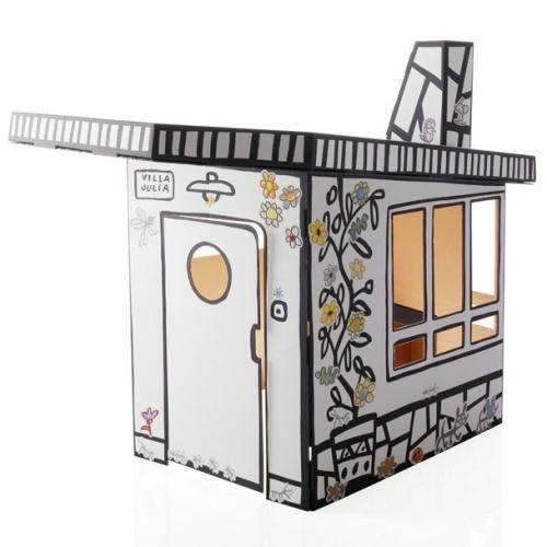 法人宛限定 MAGIS マジス Villa Julia ヴィラ ジュリア Javier Mariscal (ハビエル・マリスカル) 段ボール 組立式 キッズハウス 家