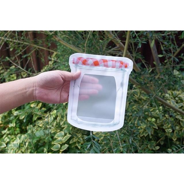 Jam Jar Zipper Bags M set of 3 ジャムジャー ジッパーバッグ Mサイズ 3枚入 KIKKERLAND キッカー