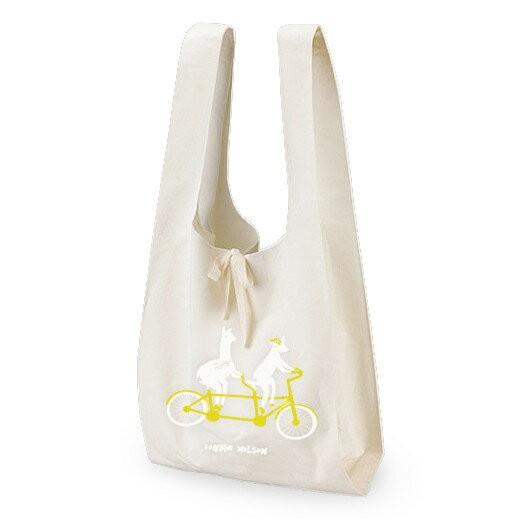 DONNA WILSON ドナ・ウィルソン Double Bike Marche ダブル・バイク・マルシェ ラマとヤギと自転車のマルシェバッグ エコバッグ トートバッグ ドナウィルソン | 
