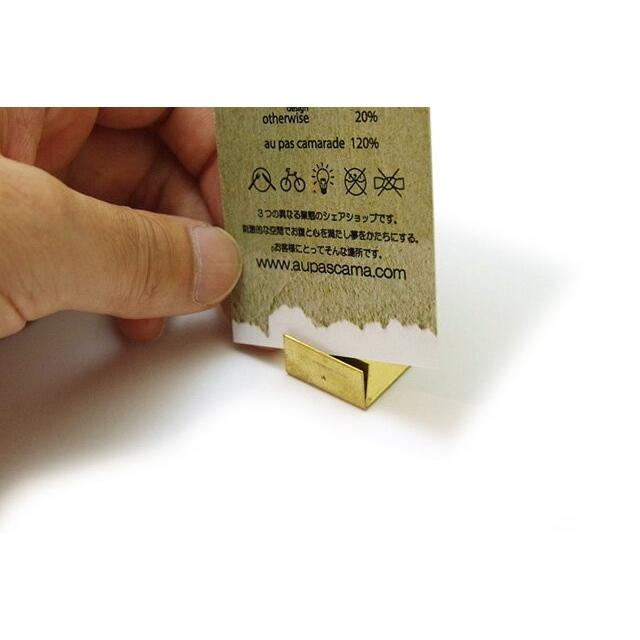 真鍮 カードスタンド BRASS CARD STAND 80個（おまけ2個） Brass Card Stand ブラス カードスタンド Horn Please プライス