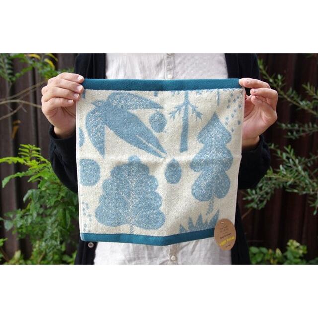 ドナ・ウィルソン フェイスタオル 鳥と木/オウル/レインドロップ/雨空/森 30×30cm コットン |  | 03