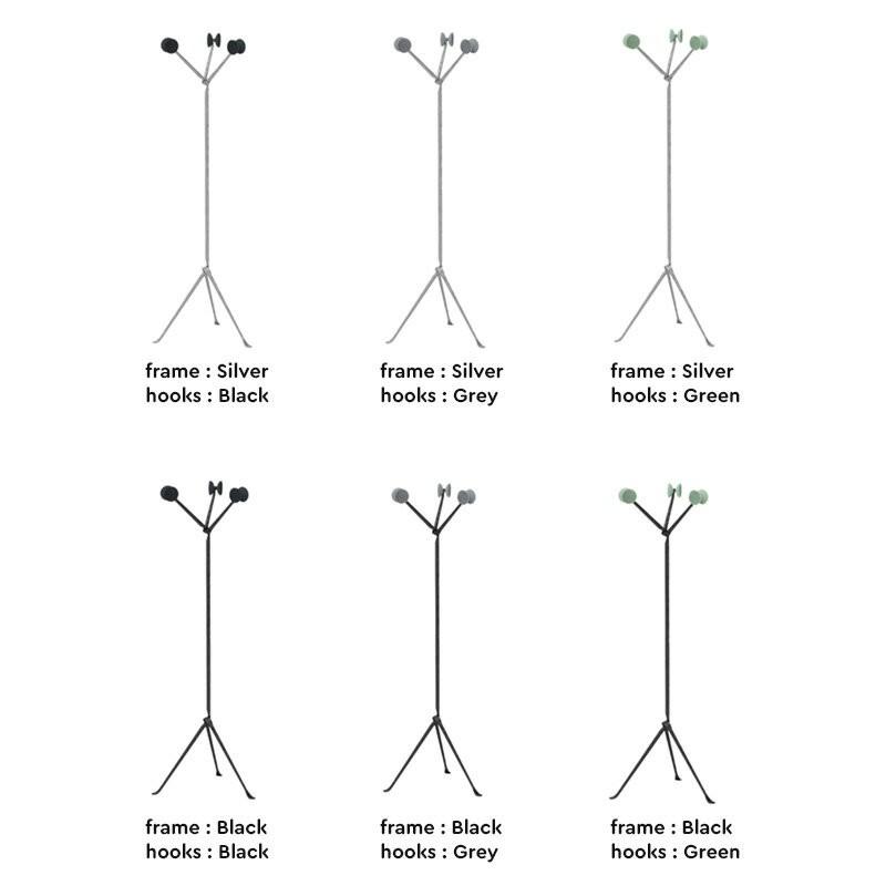法人宛限定 MAGIS マジス Officina Coat stand オフィチーナ コートスタンド フレーム:SILVER/BLACK フック:BLACK/GREY/GREEN | MAGIS | 01