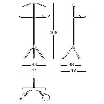 法人宛限定 MAGIS マジス Officina Valet stand オフィチーナ バレットスタンド | MAGIS | 02