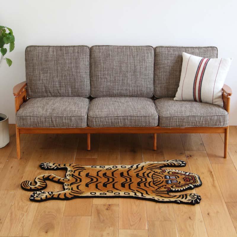 M チベタンタイガーラグ Tibetan Tiger Rug Mサイズ DTTR-01 ブルー