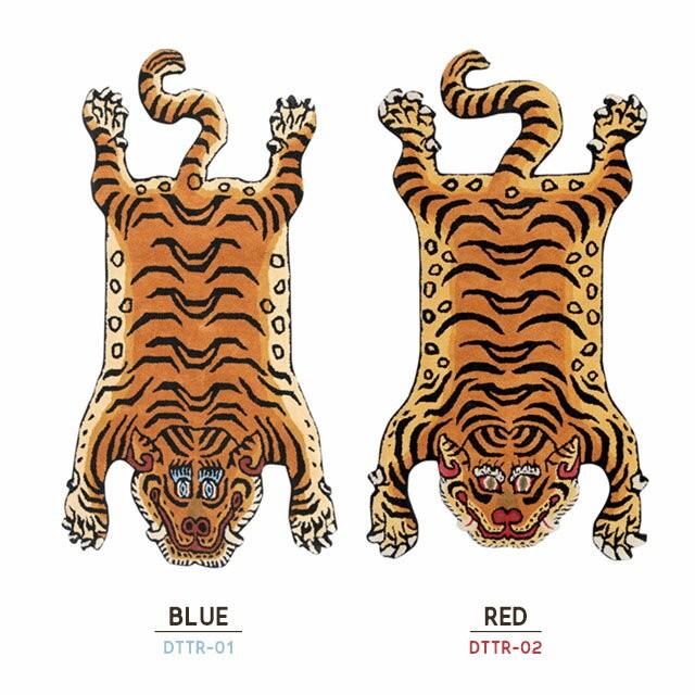 L  チベタンタイガーラグ Tibetan Tiger Rug Lサイズ DTTR-01/DTTR-02 ブルー/レッド マット 約90×160cm｜play-d-play｜02