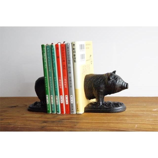 Goody Grams（グッディグラムス） アイアン ブックエンド - ピッグ