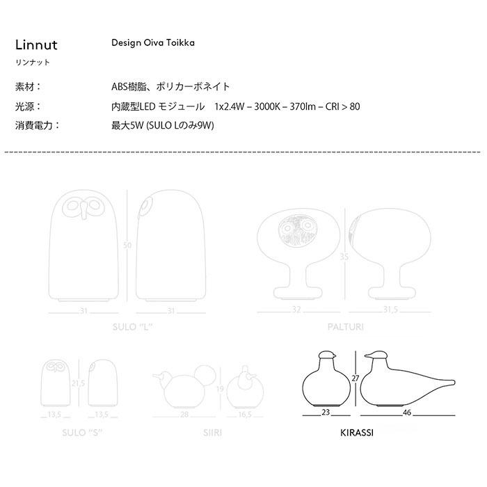 未使用 マジス イッタラ リンナット ランプ Kirassi バード
キラッシィ MAGIS（マジス） リンナット KIRRASSI MAGIS イッタラ オイバ トイッカ