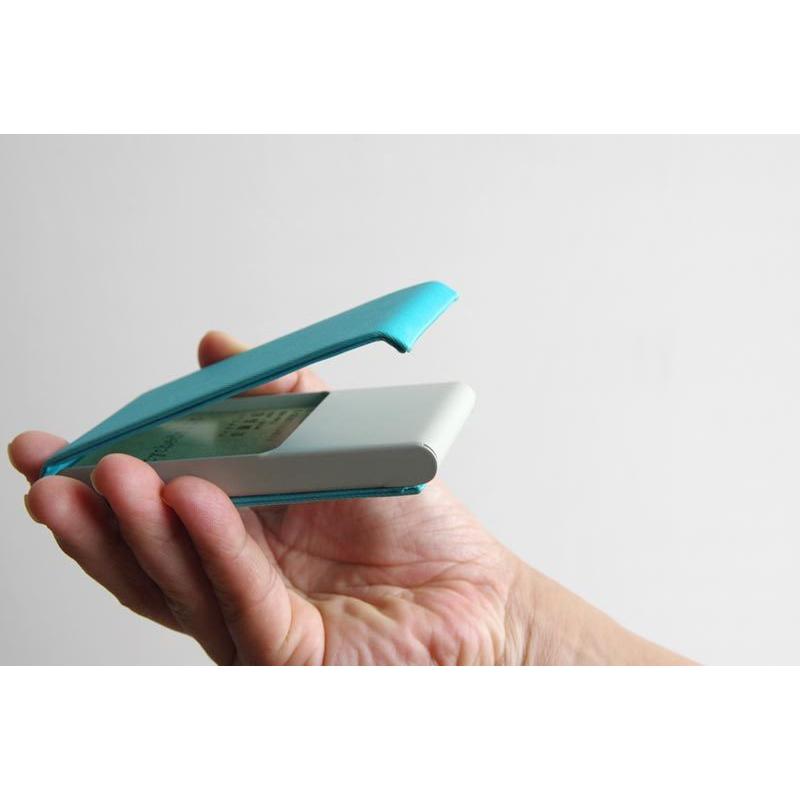 Metle Card Case メトレ カード ケース ブラック/バーガンディー/ネイビー/オリーブ/オレンジ/ターコイズ 名刺入れ カードホルダー カードケース |  | 04