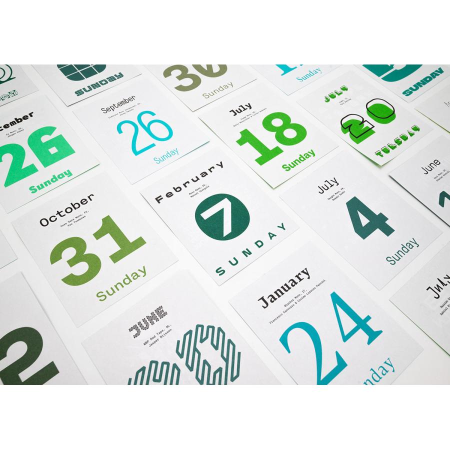 9月中旬入荷 Typodarium 2027 タイポダリウム 日めくりカレンダー フォント font ドイツ 卓上 壁掛け 2027年1月始まり | ブランド登録なし | 10
