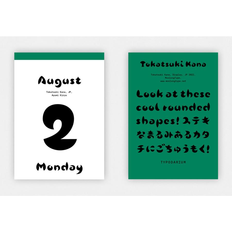 9月中旬入荷 Typodarium 2027 タイポダリウム 日めくりカレンダー フォント font ドイツ 卓上 壁掛け 2027年1月始まり | ブランド登録なし | 05