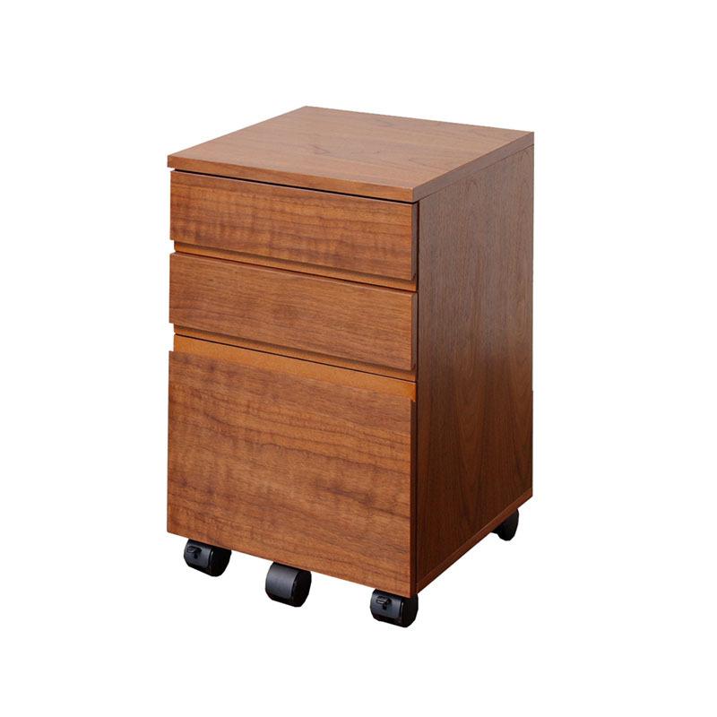 Walnut Desk Chest ウォールナット デスク チェスト W340mm ミッドセンチュリー オフィス 書斎 おしゃれ K-2547BR | ICHIBA