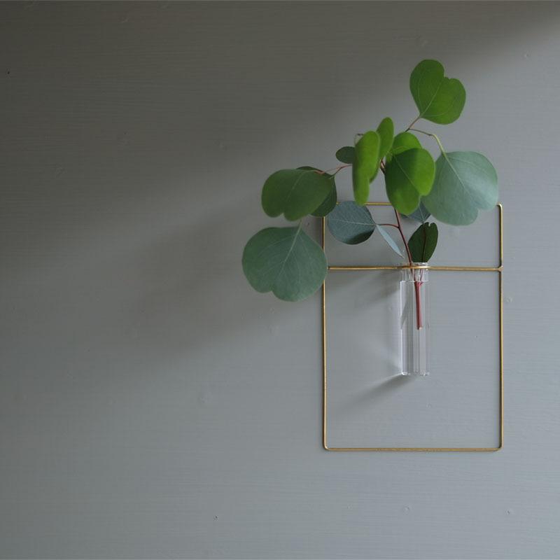 PIKE wall brass vase ピケ ウォールブラスベース WEST VILLAGE TOKYO ウエストビレッジトーキョー ラウンド/ダイアモンド/レクト 真鍮 一輪挿し | WEST VILLAGE TOKYO | 03