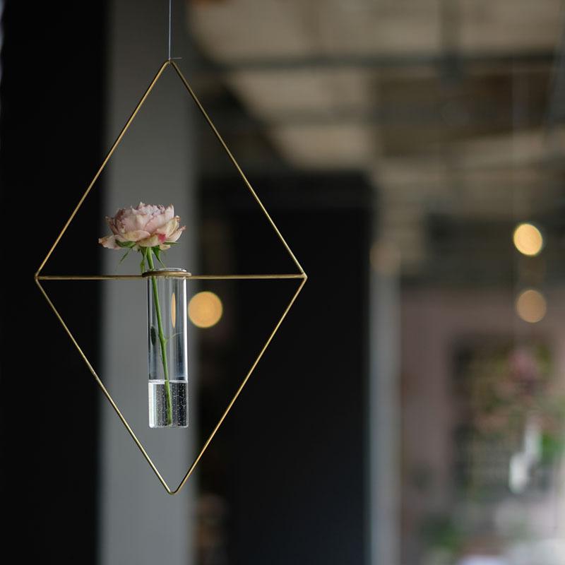PIKE wall brass vase ピケ ウォールブラスベース WEST VILLAGE TOKYO ウエストビレッジトーキョー ラウンド/ダイアモンド/レクト 真鍮 一輪挿し | WEST VILLAGE TOKYO | 07