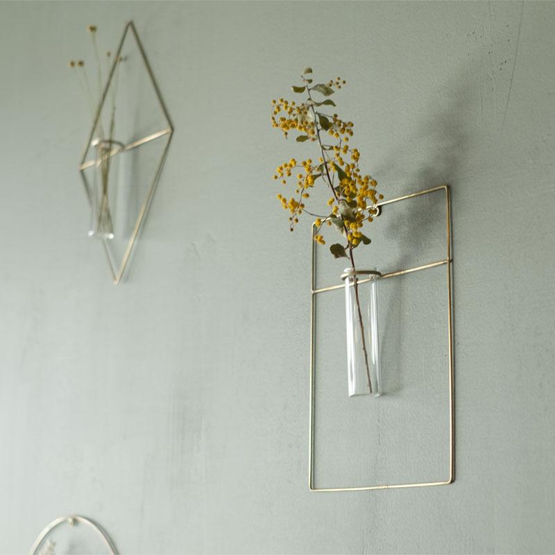 PIKE wall brass vase ピケ ウォールブラスベース WEST VILLAGE TOKYO ウエストビレッジトーキョー ラウンド/ダイアモンド/レクト 真鍮 一輪挿し | WEST VILLAGE TOKYO | 09