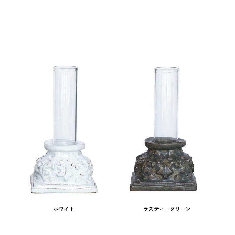 アズ・ポタリー ピラー AS POTTERY / PILLAR WEST VILLAGE TOKYO ウエストビレッジトーキョー  ホワイト グリーン 花瓶 一輪挿し フラワーベース 陶器 | WEST VILLAGE TOKYO | 01