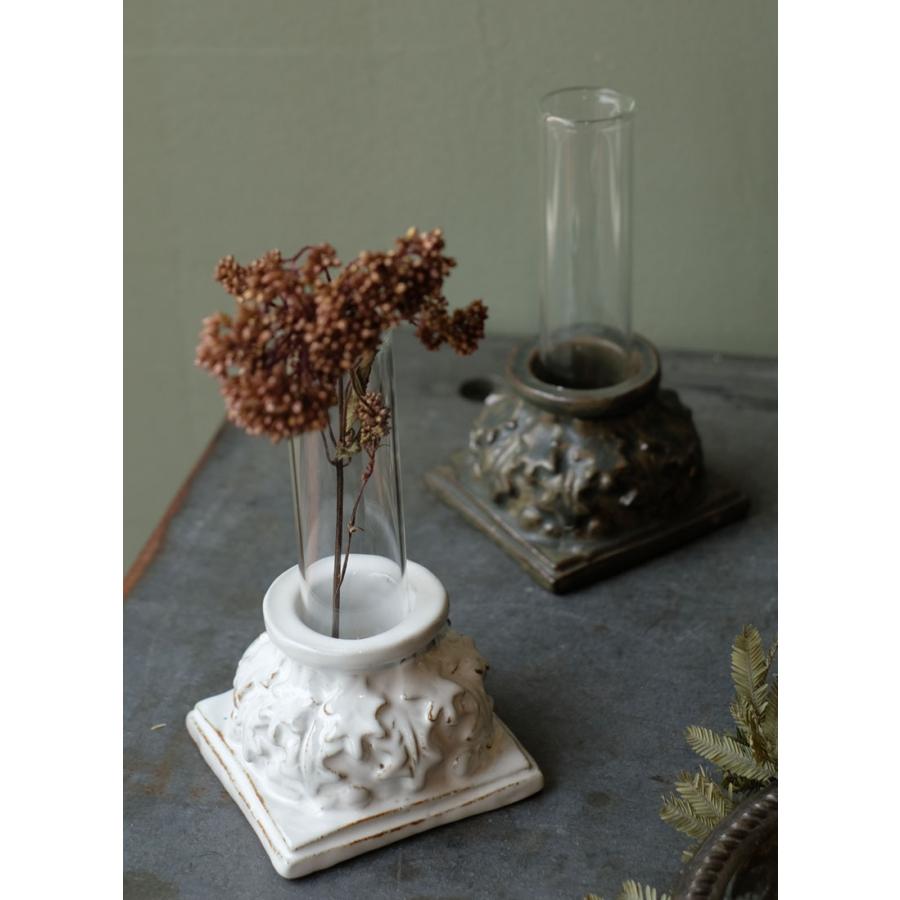 アズ・ポタリー ピラー AS POTTERY / PILLAR WEST VILLAGE TOKYO ウエストビレッジトーキョー  ホワイト グリーン 花瓶 一輪挿し フラワーベース 陶器 | WEST VILLAGE TOKYO | 04