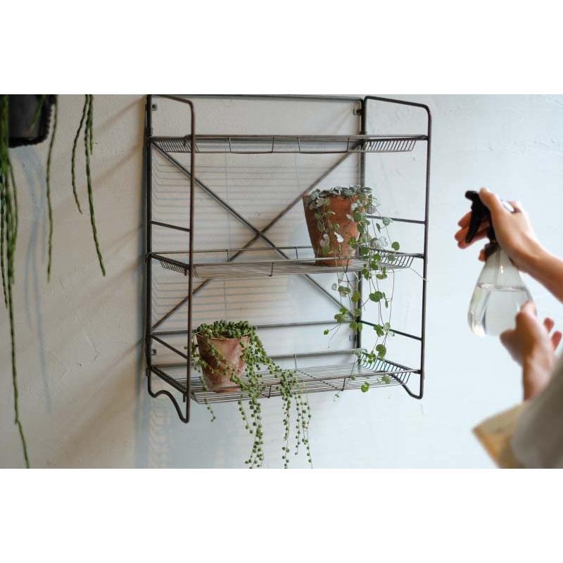 Sサイズ HABANA Folding Shelf BK ハバナ フォールディングシェルフ WEST VILLAGE TOKYO ウエストビレッジトーキョー ディスプレイ アイアン 棚 ３段 | WEST VILLAGE TOKYO | 05