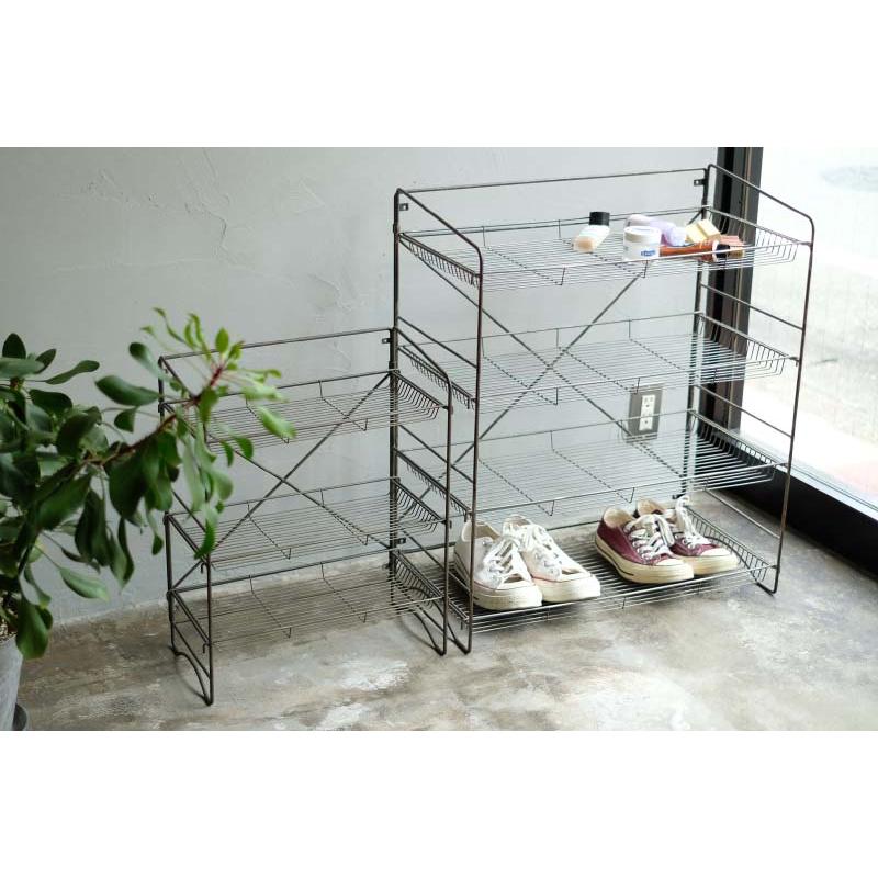Sサイズ HABANA Folding Shelf BK ハバナ フォールディングシェルフ WEST VILLAGE TOKYO ウエストビレッジトーキョー ディスプレイ アイアン 棚 ３段 | WEST VILLAGE TOKYO | 07