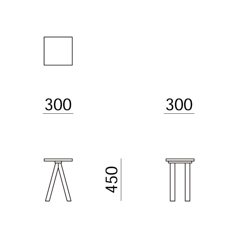 HOIM Wood Brace Side Table ホイム ウッド ブレース サイドテーブル