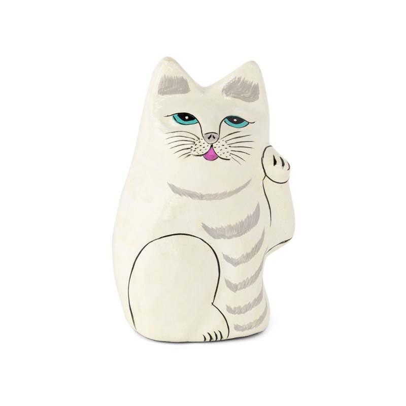 amabro（アマブロ） インドの招き猫 PAPER MACHE CAT DOLL amabro