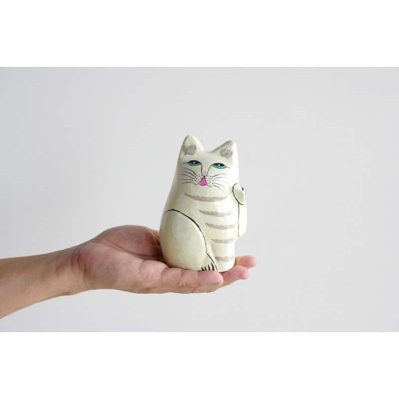 amabro（アマブロ） インドの招き猫 PAPER MACHE CAT DOLL amabro