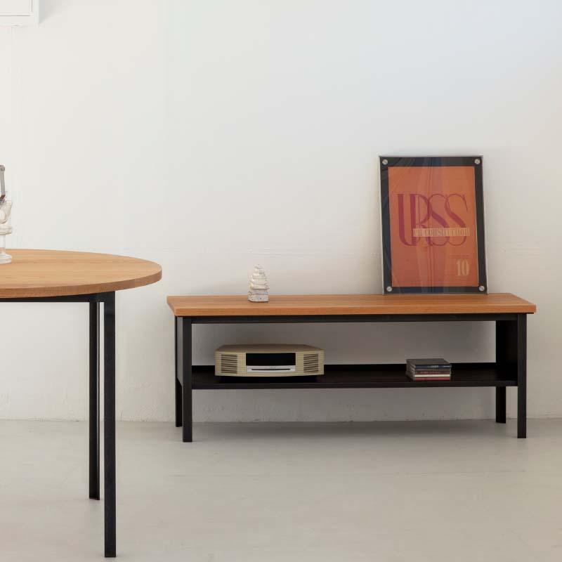 HOIM Angle TV Rack ホイム アングル TVラック TVボード TV台 サイドボード 棚 オーク 鉄 アイアン 国産 日本製 おしゃれ シンプル CLASKA クラスカ | ブランド登録なし | 02