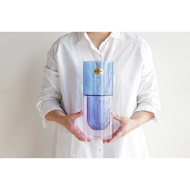 ダブルウォール ベース Lサイズ アマブロ DW VASE L size amabro ガラス 耐熱 花瓶 フラワーベース 植物 キャンドルホルダーの画像