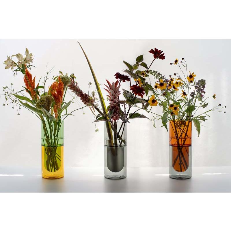 ダブルウォール ベース Lサイズ アマブロ DW VASE L size amabro ガラス 耐熱 花瓶 フラワーベース 植物 キャンドルホルダーの画像