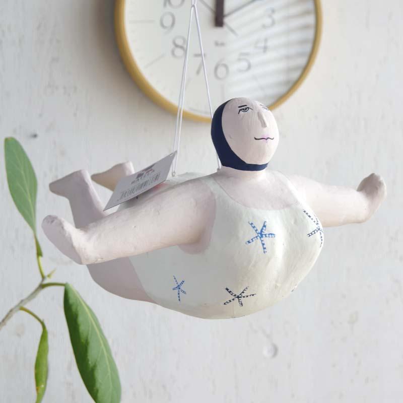 ハンギングダイバー D2429 BATELA Hanging Diver バテラ 張り子 おばさん スペイン レトロ フレンチヴィンテージスタイル_1