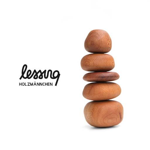 Lessing ウッドマン Holzmannchen ケルン 積み木 オブジェ 木製 登山 ドイツ レッシング おしゃれ かわいい 小石 ...