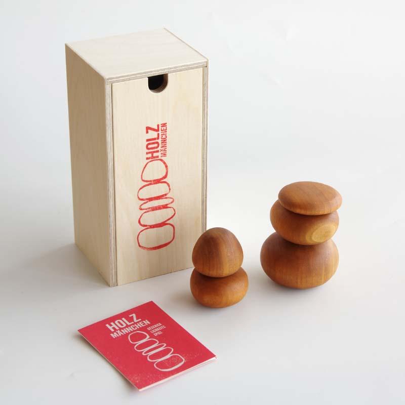 Lessing ウッドマン Holzmannchen ケルン 積み木 オブジェ 木製 登山