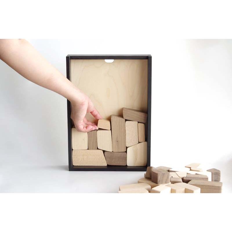 Lessing ウォールパズル Mauerpuzzel 木製パズル 壁 積み木 オブジェ