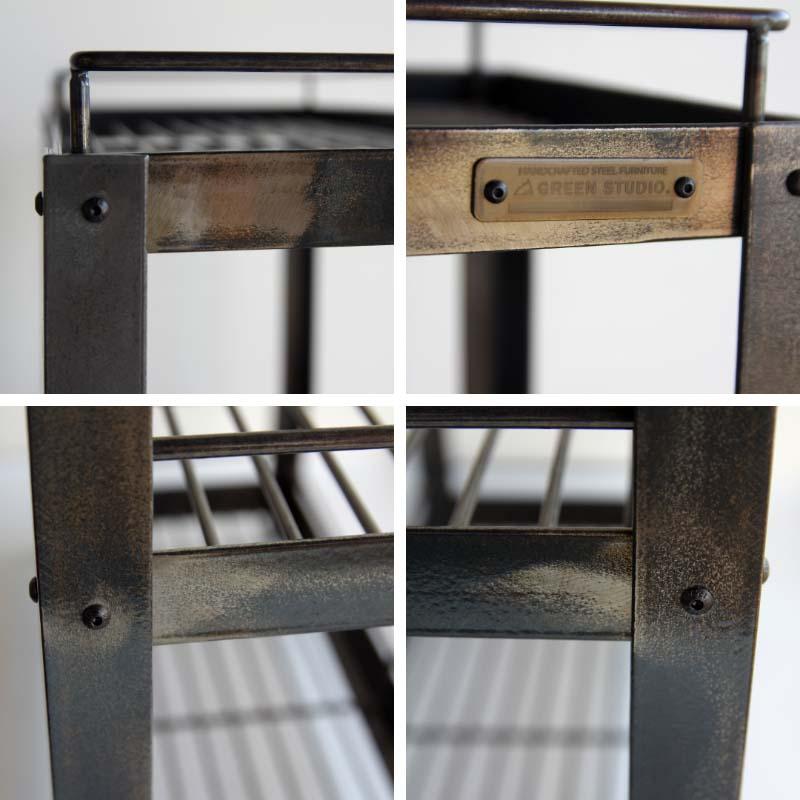 StahL BOTANICAL WIRE RACK シュタール ボタニカル ワイヤー ラック YARD 植物 棚 鉄 アイアン スチール キャスター 植木鉢  ディスプレイ | ブランド登録なし | 04