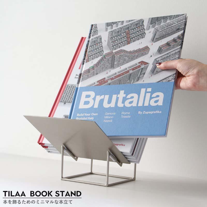 ティラー ブック スタンド Tilaa Book Stand 本立て スチール 本 書籍 雑誌 レコード ミニマルデザイン シンプル インテリア収納 飾る | DETAIL