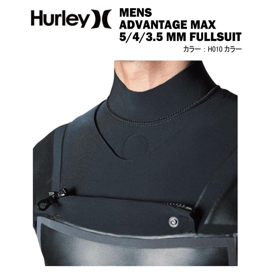 HURLEY ハーレー ADVANTAGE MAX 5/4/3.5mm FULL SUIT アドバンテージマックス フルスーツ H010カラー ブラック ウェットスーツ 起毛素材｜playa-surf｜04