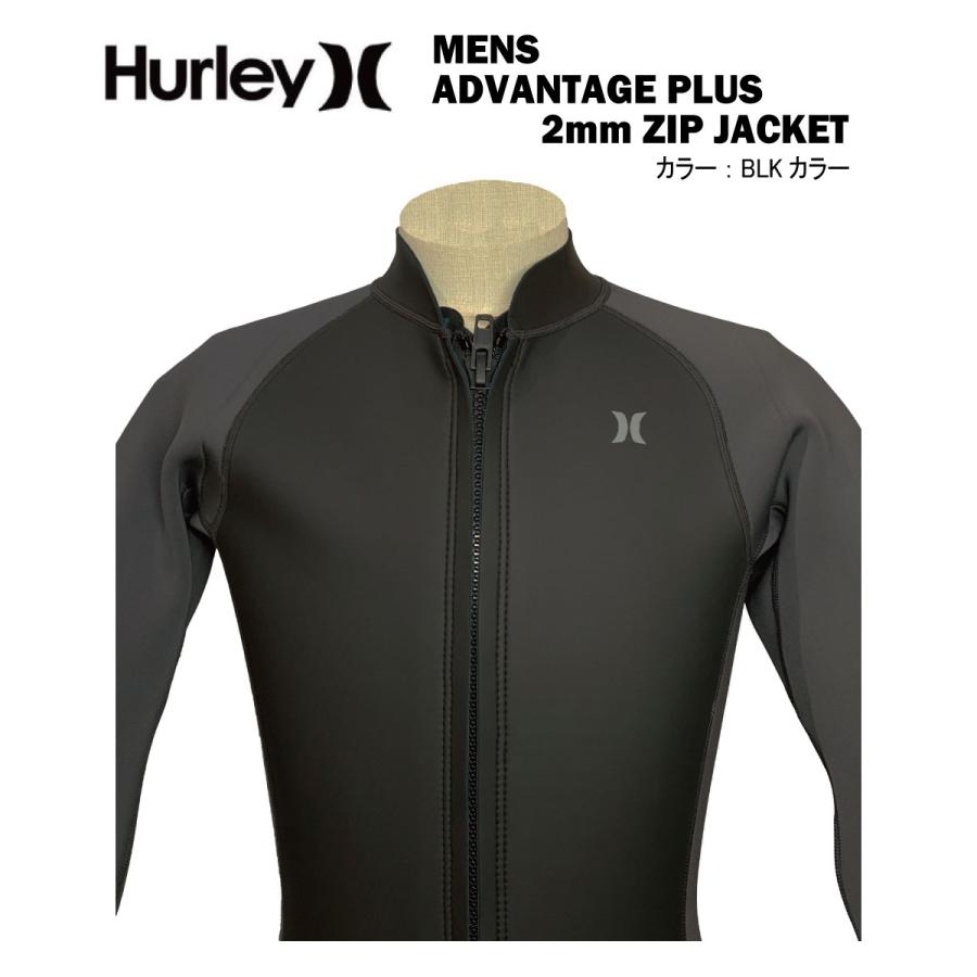 HURLEY ハーレー ADVANTAGE PLUS 2mm ZIP JACKET アドバンテージプラス ジップジャケット　フロントジップ ロングタッパー ウェットスーツ｜playa-surf｜02