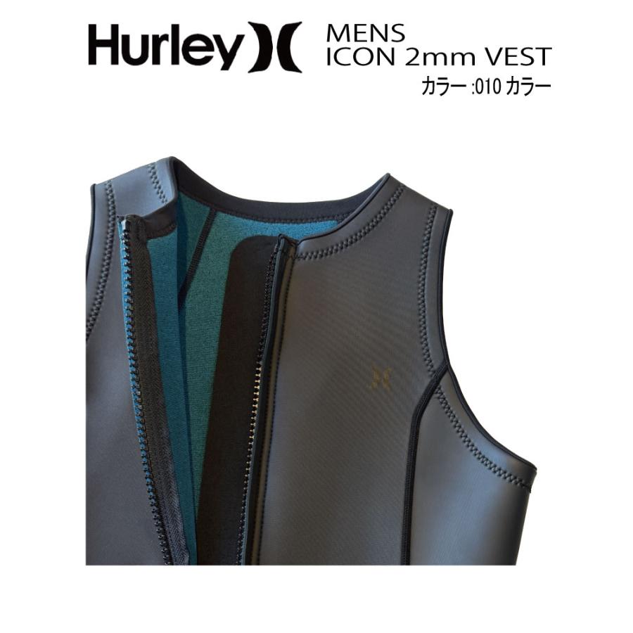 Hurley（ハーレー） ICON 2MM VEST ジップベスト フロントジップ