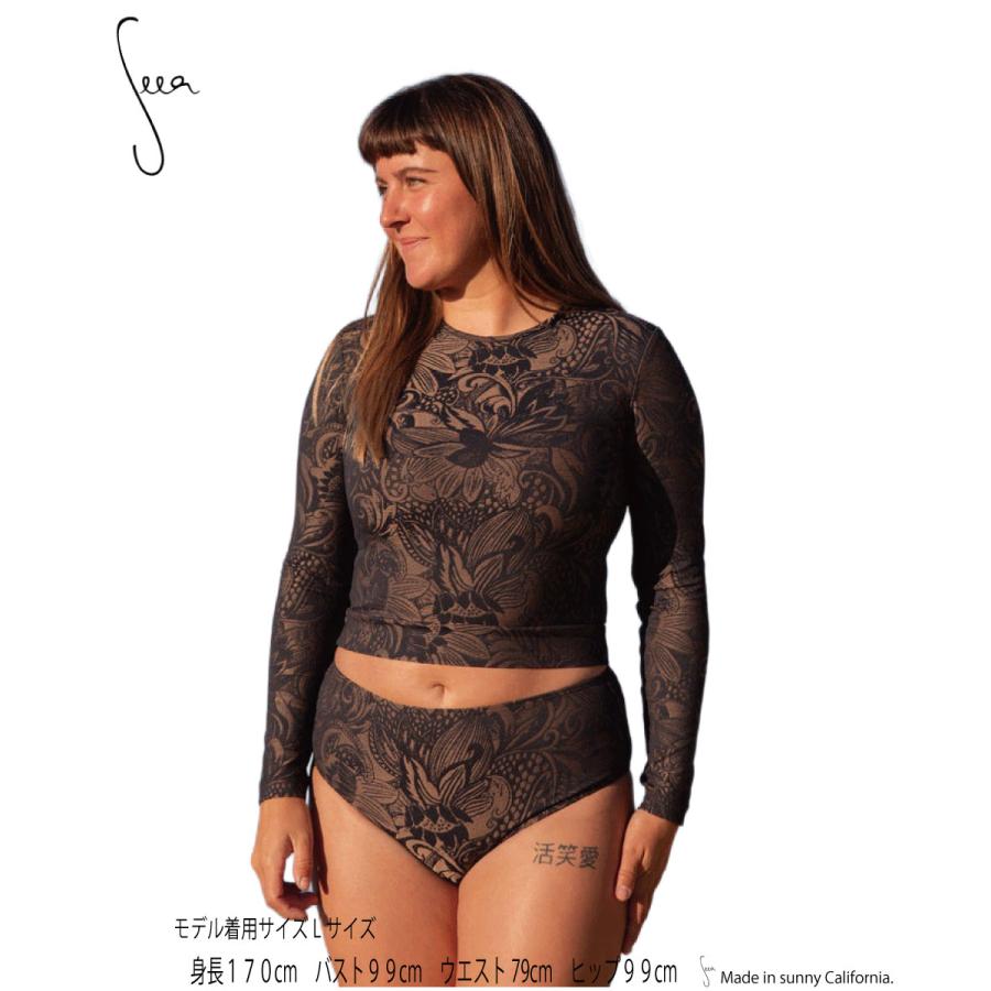 Seea シーア PALOMAR CROP TOP RASHGUARD パロマークロップトップラッシュガード　DELFINA YOGA ヨガ サーフィン_1